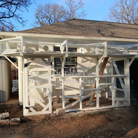 Catios of Texas Rook Nook white Catio