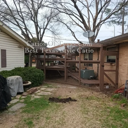 Catios of Texas.com Catflix Backyard Catio