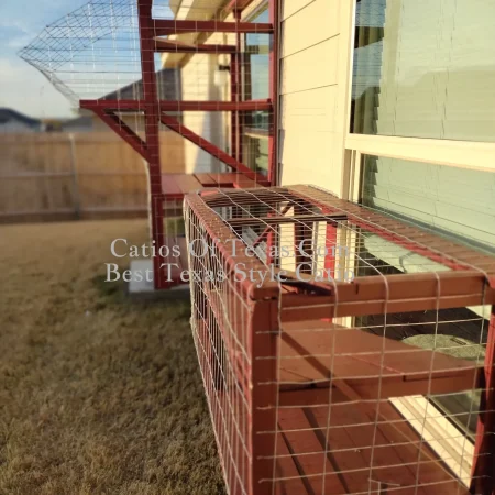 Window Red Catio Catios of Texas